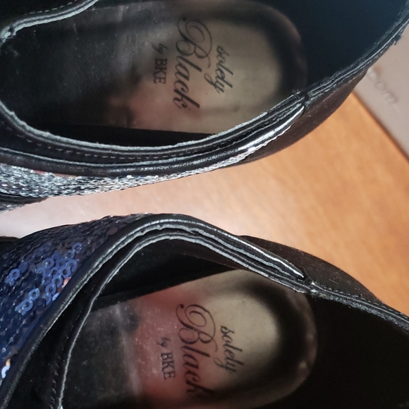 Soley Black by BKE Buckle Peep toe heels - Picture 7 of 7